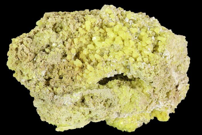 Sulfur Crystal Cluster on Matrix - Nevada #129747